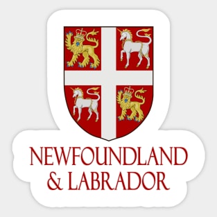 Newfoundland and Labrador, Canada - Coat of Arms Design Sticker